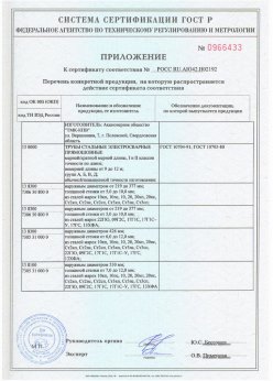 2016.11.25 Ступино - Сваи сертификат + Трубы стальные электросварные прямошовные. Приложение 1 доп. для сертификата на сваи