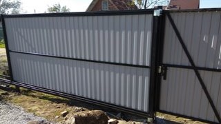 Купить сваи для ворот в Ступино. Заказать ворота на сваях под ключ от 22147 руб